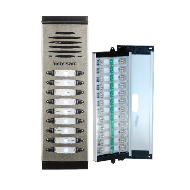 Kamerasız Analog Çift Sıra Zil Panelleri